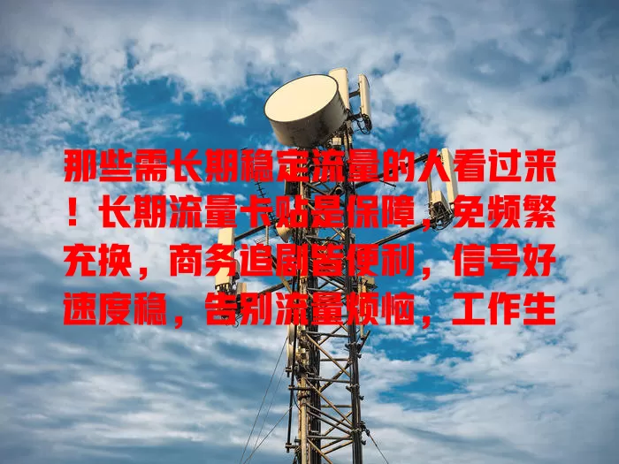 那些需长期稳定流量的人看过来！长期流量卡贴是保障，免频繁充换，商务追剧皆便利，信号好速度稳，告别流量烦恼，工作生活更精彩