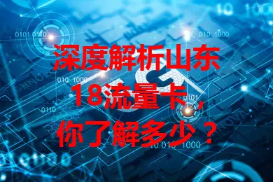深度解析山东18流量卡，你了解多少？