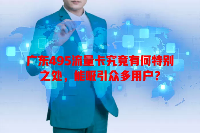 广东495流量卡究竟有何特别之处，能吸引众多用户？
