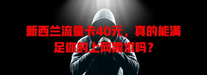 新西兰流量卡40元，真的能满足你的上网需求吗？