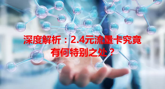 深度解析：2.4元流量卡究竟有何特别之处？