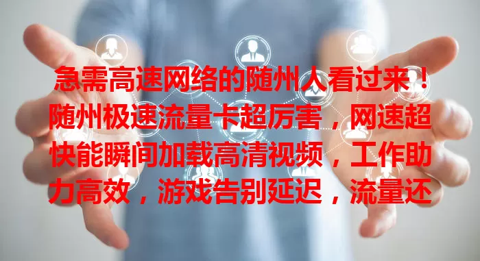 急需高速网络的随州人看过来！随州极速流量卡超厉害，网速超快能瞬间加载高清视频，工作助力高效，游戏告别延迟，流量还充足，带你畅享网络便捷精彩