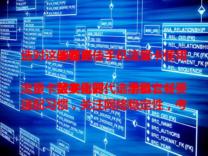 选对这些要点，手机流量卡使用体验更佳

数字化时代，手机流量卡至关重要。选流量套餐要适配习惯，关注网络稳定性，考量运营商覆盖，重视服务质量，留意手机适配性，综合权衡才能挑到适合的流量卡，提升网络体验 。
