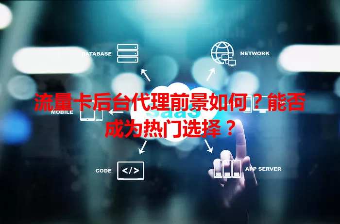 流量卡后台代理前景如何？能否成为热门选择？