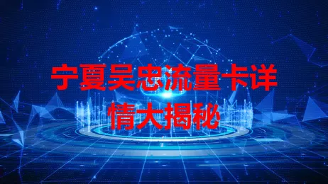 宁夏吴忠流量卡详情大揭秘