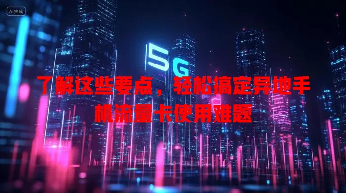 了解这些要点，轻松搞定异地手机流量卡使用难题