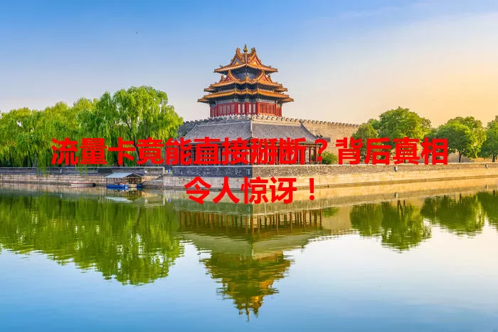 流量卡竟能直接掰断？背后真相令人惊讶！