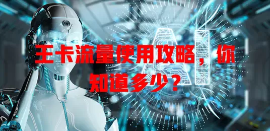 王卡流量使用攻略，你知道多少？