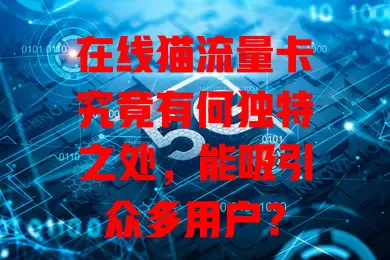 在线猫流量卡究竟有何独特之处，能吸引众多用户？
