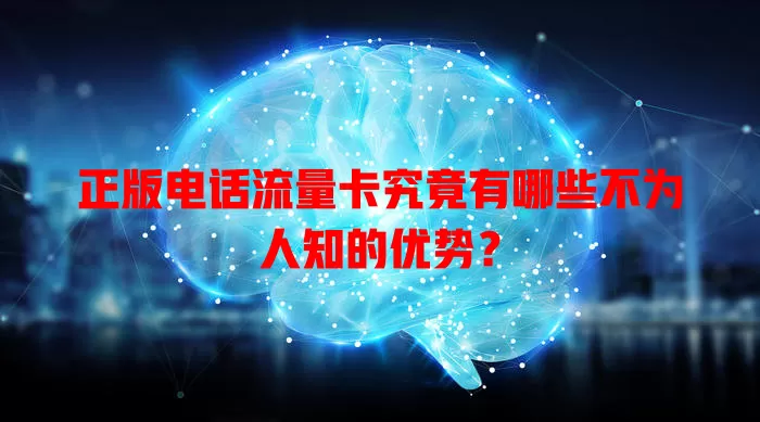 正版电话流量卡究竟有哪些不为人知的优势？
