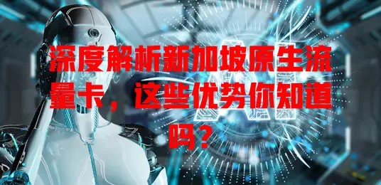 深度解析新加坡原生流量卡，这些优势你知道吗？