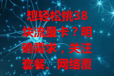 想轻松挑38块流量卡？明确需求，关注套餐、网络覆盖及有效期充值规则