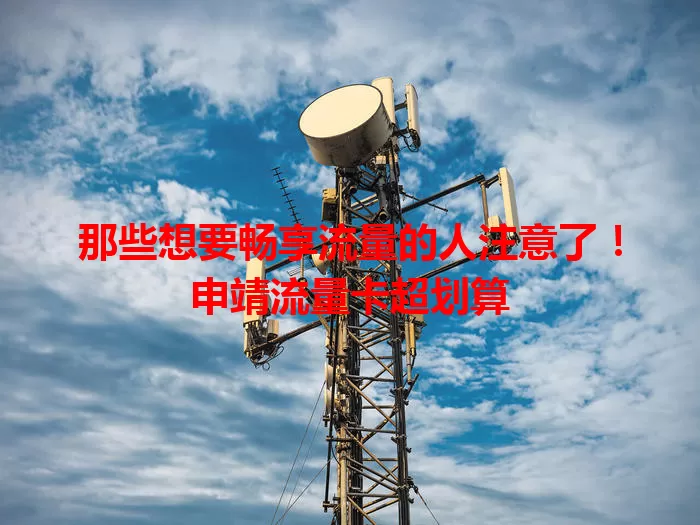 那些想要畅享流量的人注意了！申靖流量卡超划算