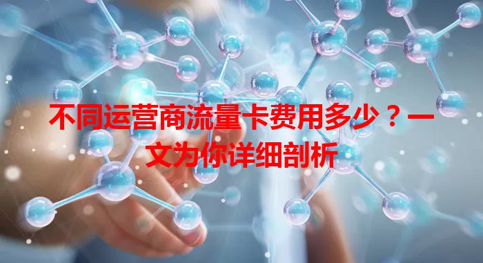 不同运营商流量卡费用多少？一文为你详细剖析