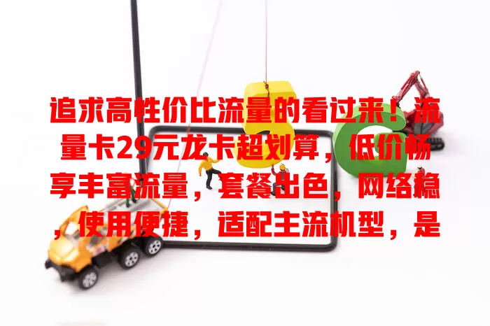追求高性价比流量的看过来！流量卡29元龙卡超划算，低价畅享丰富流量，套餐出色，网络稳，使用便捷，适配主流机型，是省流又畅快上网的最佳选择