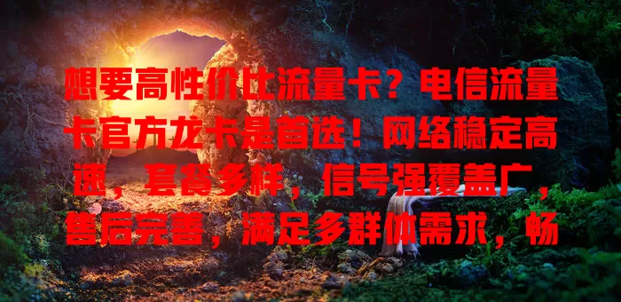 想要高性价比流量卡？电信流量卡官方龙卡是首选！网络稳定高速，套餐多样，信号强覆盖广，售后完善，满足多群体需求，畅享便捷网络生活！