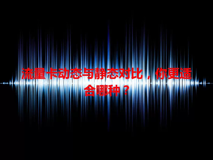 流量卡动态与静态对比，你更适合哪种？