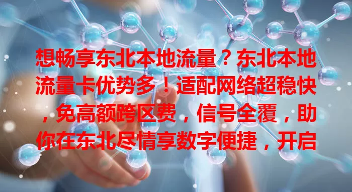 想畅享东北本地流量？东北本地流量卡优势多！适配网络超稳快，免高额跨区费，信号全覆，助你在东北尽情享数字便捷，开启精彩之旅！