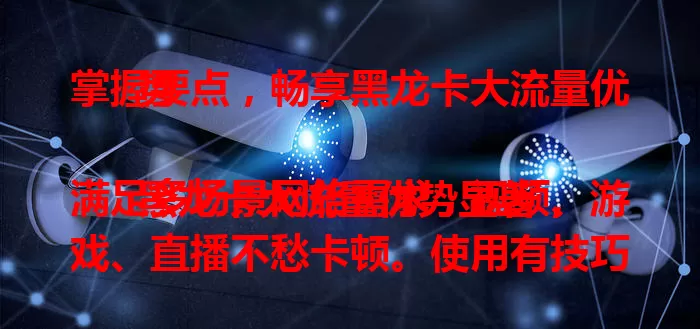 掌握要点，畅享黑龙卡大流量优势

黑龙卡大流量优势显著，满足多场景网络需求，视频、游戏、直播不愁卡顿。使用有技巧，合理规划流量，适配设备网络。它还为行业带来新机遇，掌握要点就能畅享畅快体验 。