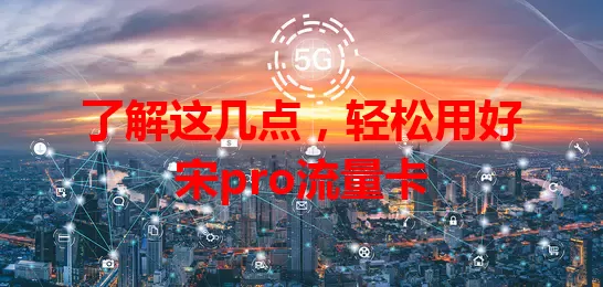 了解这几点，轻松用好宋pro流量卡