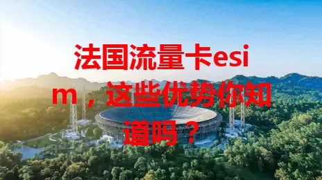 法国流量卡esim，这些优势你知道吗？