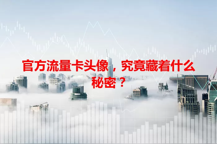 官方流量卡头像，究竟藏着什么秘密？