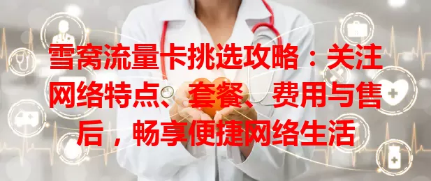 雪窝流量卡挑选攻略：关注网络特点、套餐、费用与售后，畅享便捷网络生活