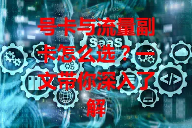 号卡与流量副卡怎么选？一文带你深入了解