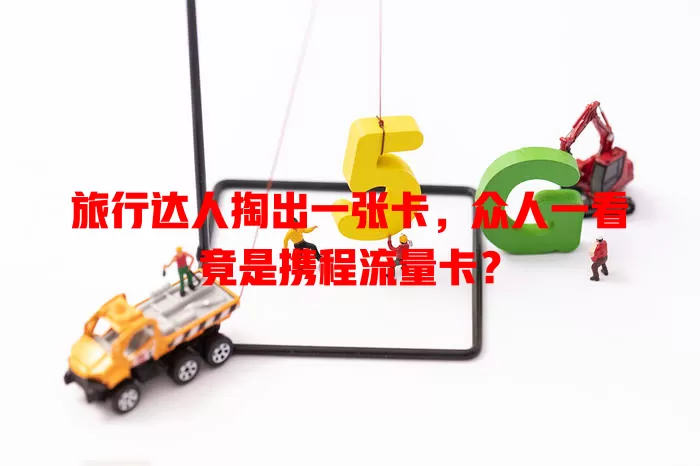 旅行达人掏出一张卡，众人一看竟是携程流量卡？