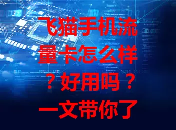 飞猫手机流量卡怎么样？好用吗？一文带你了解