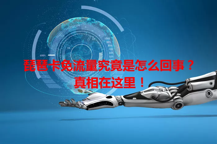 琵琶卡免流量究竟是怎么回事？真相在这里！