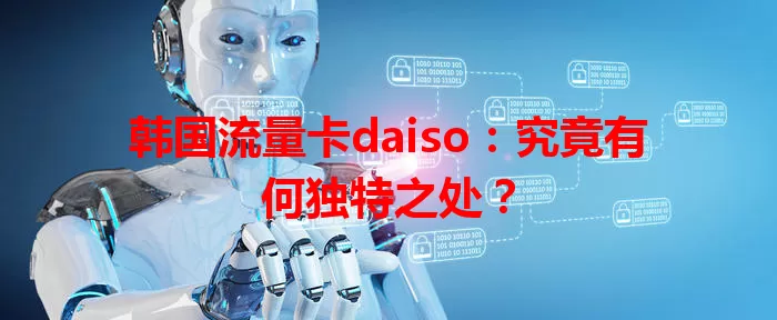 韩国流量卡daiso：究竟有何独特之处？