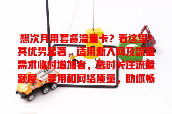 想次月用套餐流量卡？看这里！其优势显著，适用新入网及流量需求临时增加者，选时关注流量额度、费用和网络质量，助你畅享网络