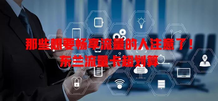 那些想要畅享流量的人注意了！东兰流量卡超划算