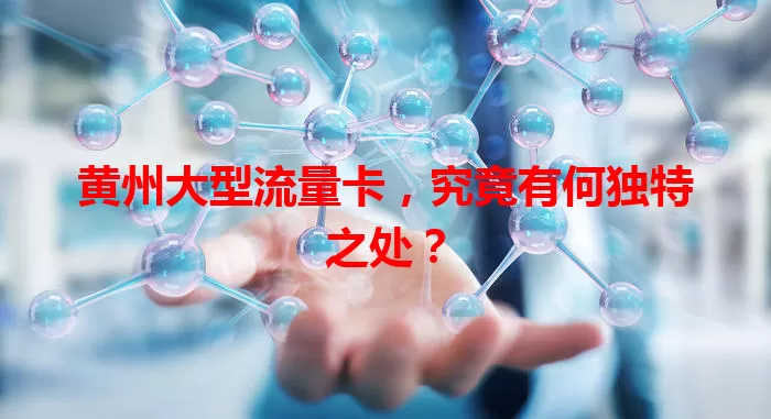 黄州大型流量卡，究竟有何独特之处？
