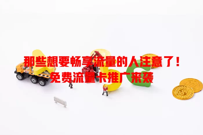 那些想要畅享流量的人注意了！免费流量卡推广来袭