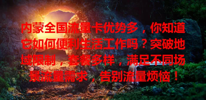 内蒙全国流量卡优势多，你知道它如何便利生活工作吗？突破地域限制，套餐多样，满足不同场景流量需求，告别流量烦恼！