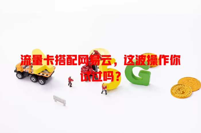 流量卡搭配网易云，这波操作你试过吗？