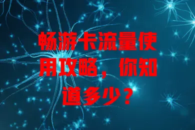 畅游卡流量使用攻略，你知道多少？