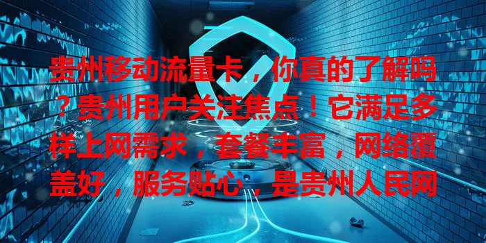 贵州移动流量卡，你真的了解吗？贵州用户关注焦点！它满足多样上网需求，套餐丰富，网络覆盖好，服务贴心，是贵州人民网络需求的得力助手，未来还会更好！