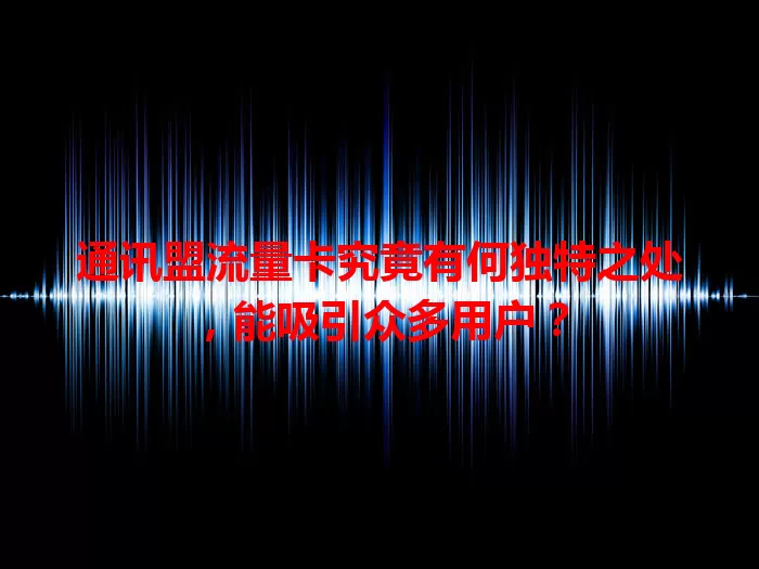 通讯盟流量卡究竟有何独特之处，能吸引众多用户？