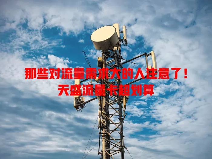 那些对流量需求大的人注意了！天盛流量卡超划算