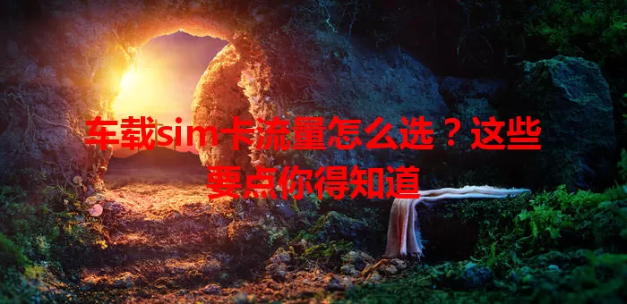 车载sim卡流量怎么选？这些要点你得知道