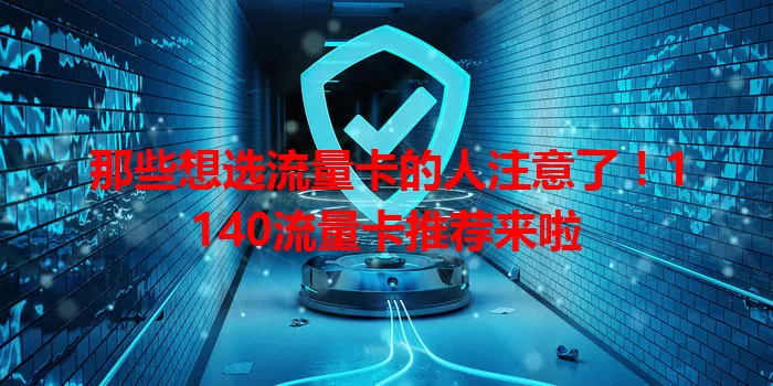 那些想选流量卡的人注意了！1140流量卡推荐来啦
