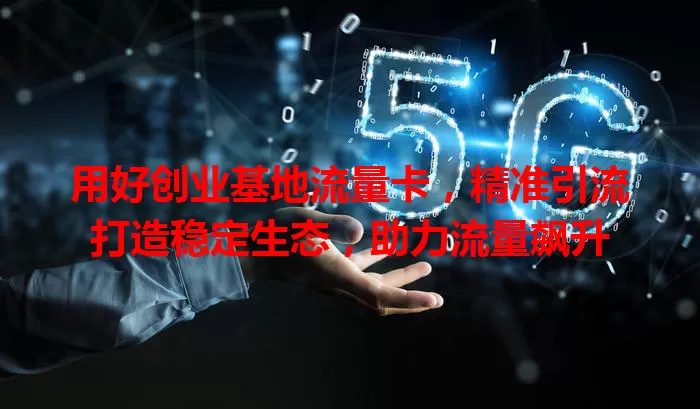 用好创业基地流量卡，精准引流打造稳定生态，助力流量飙升