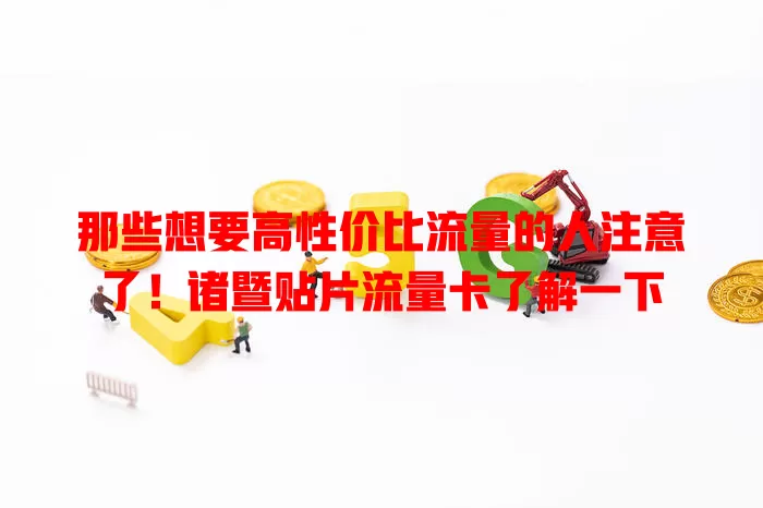 那些想要高性价比流量的人注意了！诸暨贴片流量卡了解一下