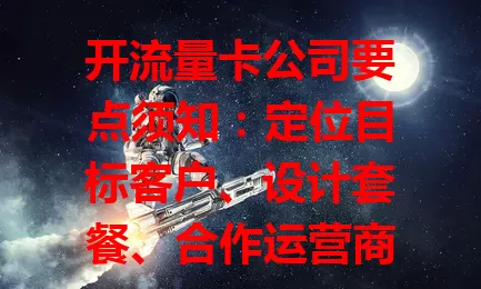 开流量卡公司要点须知：定位目标客户、设计套餐、合作运营商、完善客服，各环节精心谋划才能站稳脚跟