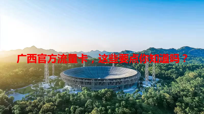广西官方流量卡，这些要点你知道吗？