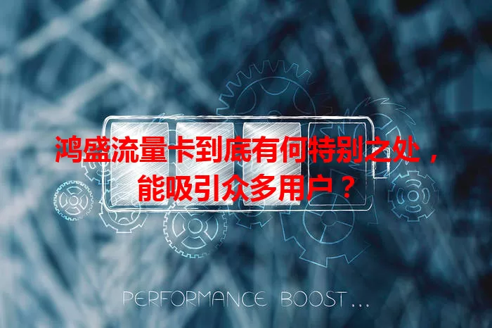 鸿盛流量卡到底有何特别之处，能吸引众多用户？