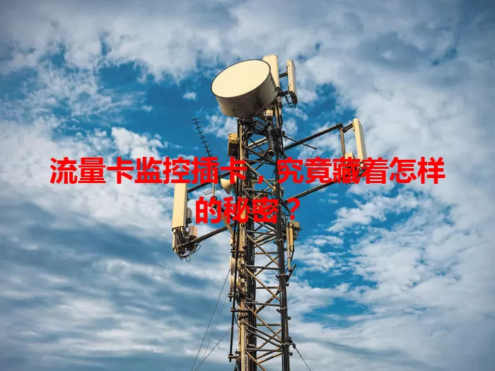 流量卡监控插卡，究竟藏着怎样的秘密？